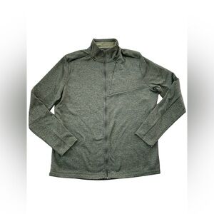 Salomon Men’s Size XL Extra Large Olive Green Full Zip Fleece Performance Jacket